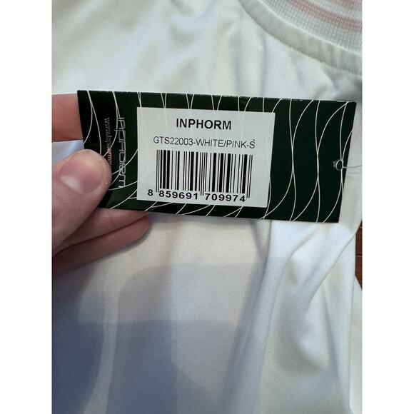 Inphorm Girls White Sleeveless Athletic Tank Tennis Golf NWT Size 6-7 - Picture 5 of 7